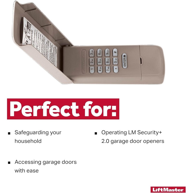 LiftMaster 877LM Wireless and Keyless Entry Keypad for Garage Door