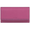 GlobeeCraft Leather Wallet, fuchsia, Casual