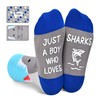 HAPPYPOP Kids Shark Gifts Boys - Funny Silly Socks for