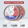 HERZO Set of 3 Diamond Cutting Discs 125 mm Extra