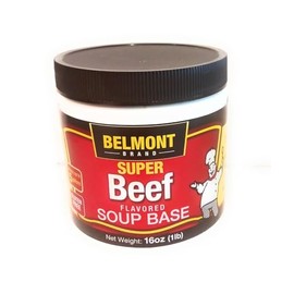 Belmont Super Beef Flavored Soup Base, 16 oz (Pack of 2)