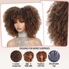 Charming cascade Afro Curly Wig with Bangs, 11 Inch Voluminous