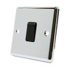 AET CPC1GSWIBL Polished Chrome Classical Black Insert Plastic Rocker Switch-10
