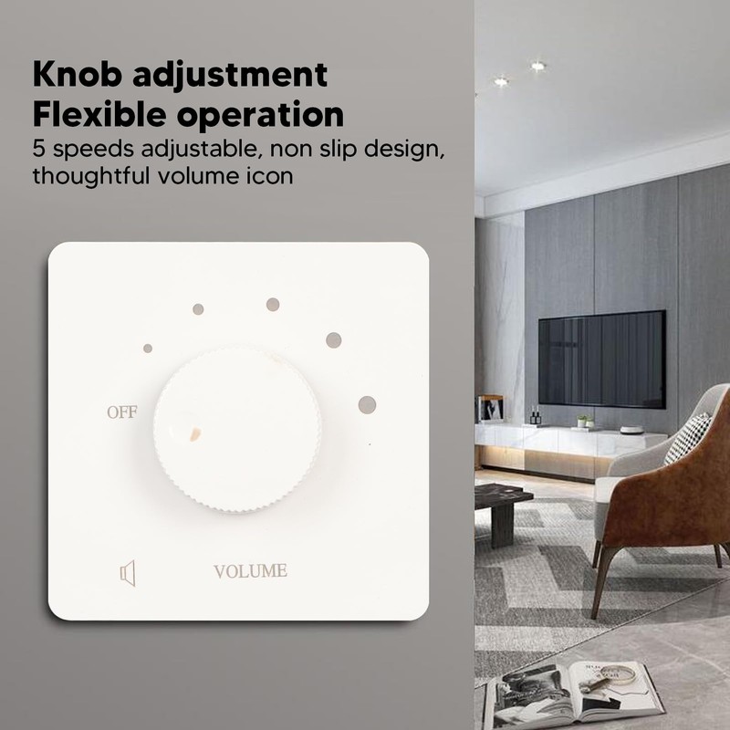 50W Speaker Volume Control, 5 Speed Tuning Knob Volume Control