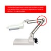 LGXEnzhuo 5X HD Bench-top Magnifier Lamp 110V Table Magnifier LED