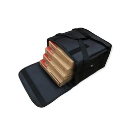 Fully Thermal Insulated Pizza Delivery Bag Hot Food Takeaway Delivery 14''x14''x8''inch, Black