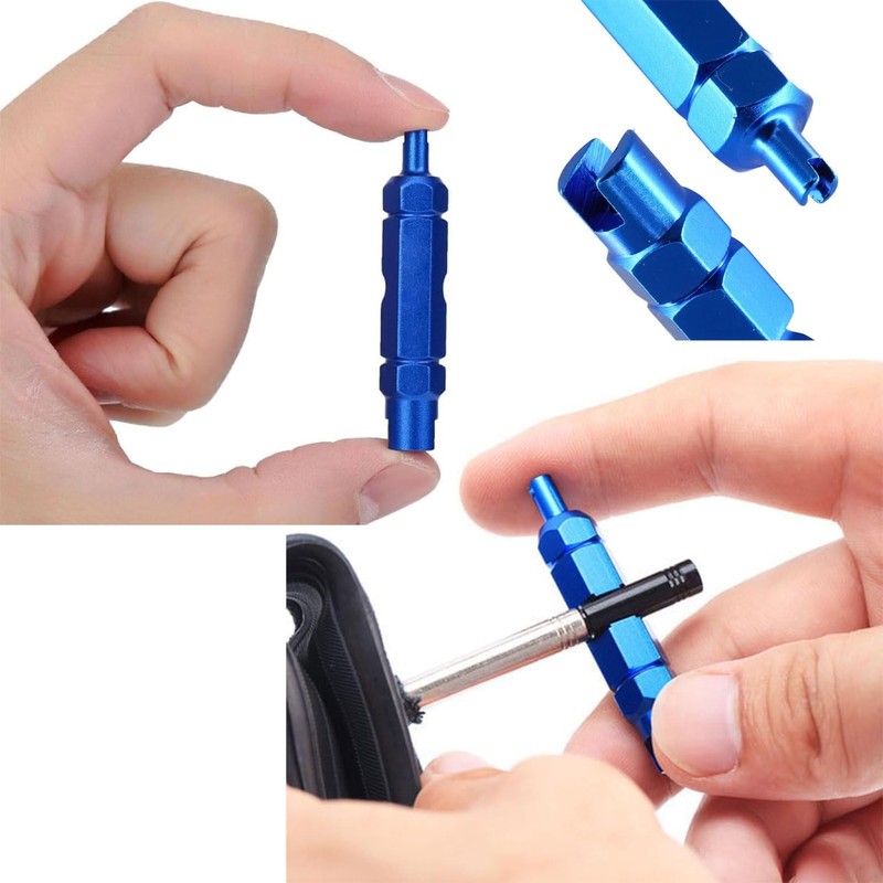 Ji liangli Set of 2 bicycle valve removal tools, aluminium