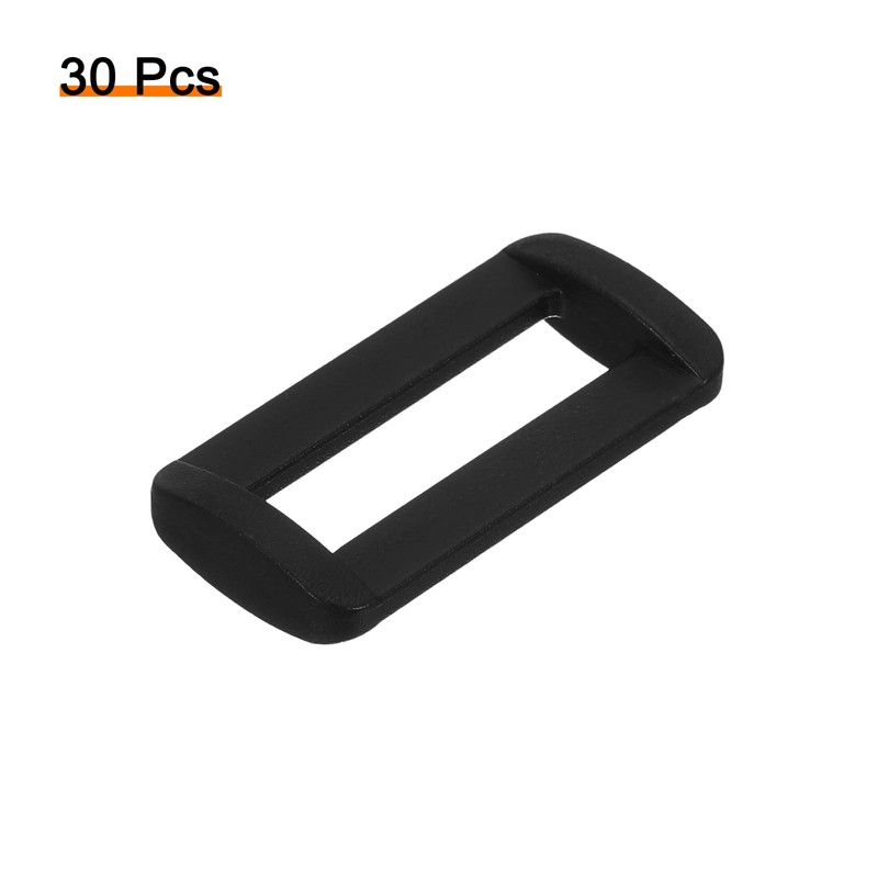 sourcing map 30Pcs Plastic Rectangle Ring, 1 Inch Webbing Belt