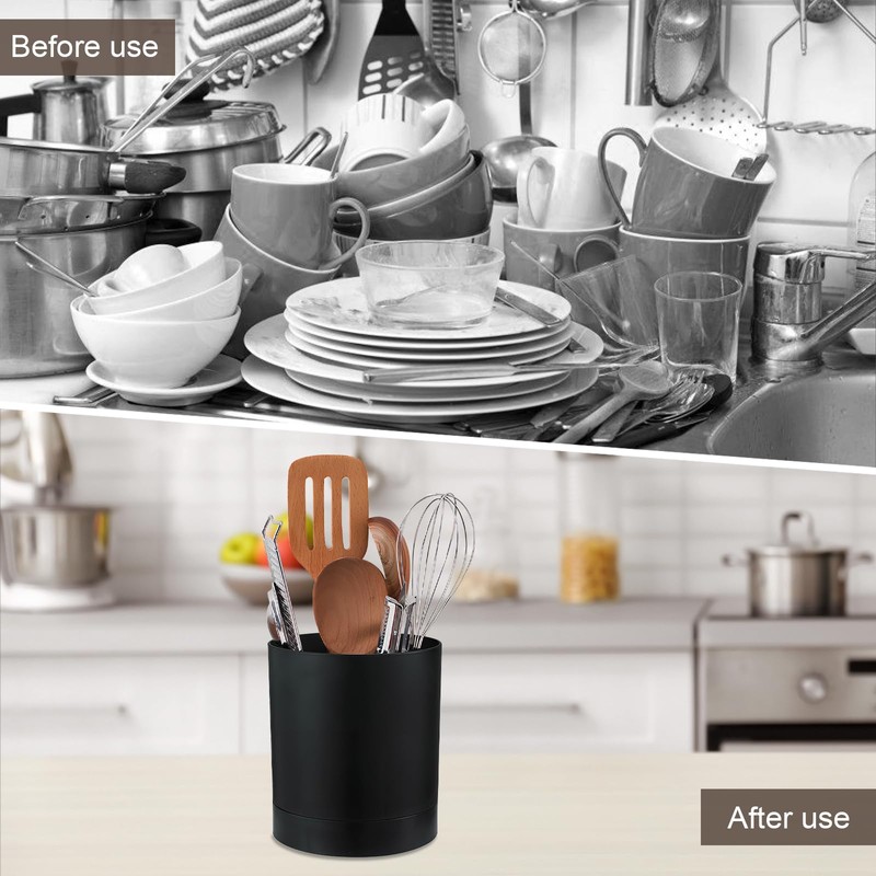 Zimoer Kitchen Utensil Holder, Kitchen Utensil, Space Saving Cutlery Basket