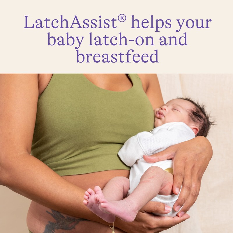 Lansinoh LatchAssist Nipple Everter for Breastfeeding with 2 Flange Sizes