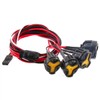 Chanjorlin RC Simulation LED Headlight Spotlight 3-Channel Remote Controlled Searchlight