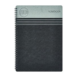 NU Notebooks - Craze Cloud Range - A5 Black Notebook - Wirebound Notebook - Stationery Notebooks - Ruled Notepad - 110 Pages, NU003357-FSC-BK