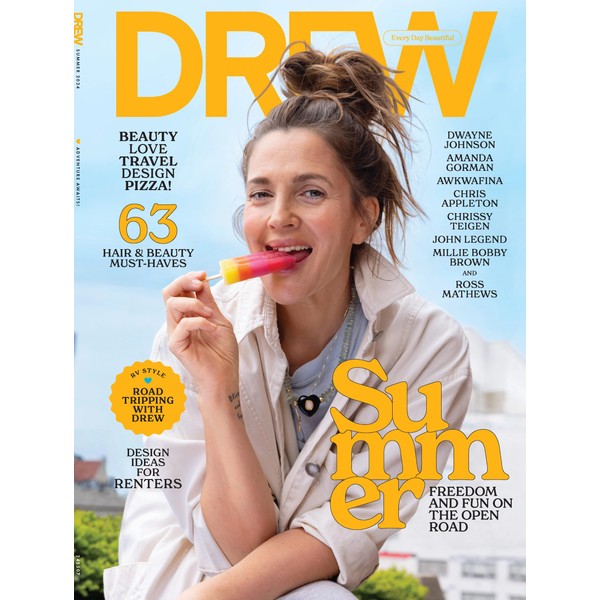 DREW Barrymore Magazine - Summer 2024: Road Tripping With Drew,