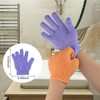 2 Guantes De Ducha Exfoliantes Para Hombre Y Mujer (Blancos,