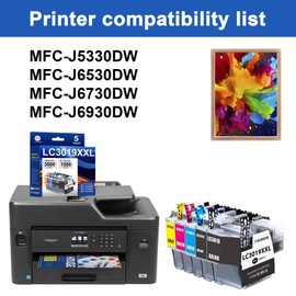 LC3019XXL Ink Cartridge 5-Pack LC3019BK LC3019C LC3019M LC3019Y High Yield