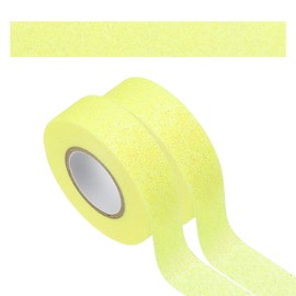 PATIKIL 2 Roll Glitter Paper Washi Tape, Washi Decorative Tape for Crafts, Yellow