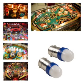 PA 10PCS #44#47#1893#756#1847 T11 ba9s 2 SMD 2835 LED 6.3V DC Wedge Pinball Gaming Machine Light Bulb Ice Blue