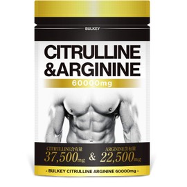 BULKEY シトルリン＆アルギニン60000mg クラチャイダム サプリ 30日分