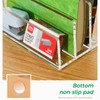 AIDIMOO Clear Acrylic 3 Compartment Mail & Letter Organizer for