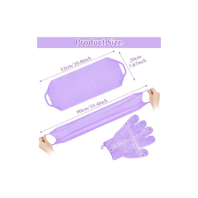 Anezus Que Obtendrás Paquete Viene Exfoliante Corporal Baño Par Guantes