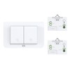 Self-Powered Wireless Light Switch and Receiver Kit, No Battery Required,
