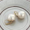 Big Pearl Drop Earrings for Women Oversized White Pearl Dangle
