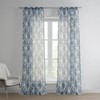 HPD Half Price Drapes SHCH-PS18042-84 Printed Faux Linen Sheer Curtain