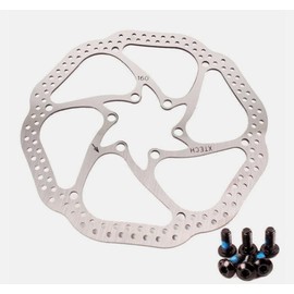 BUCKLOS 140mm 160mm 180mm 203mm Bike Disc Brake Rotor with 6 Bolts, MTB Bicycle Brakes Stainless Steel Rotors, Fit for Mountain Bike Road Bikes Ebike BMX