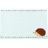 Yuniname Futon Cotton Label One Point Hedgehog 2 Sheets 100mm×140mm