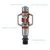 Crankbrothers Eggbeater-3 Pedals, Silver with Red Spring
