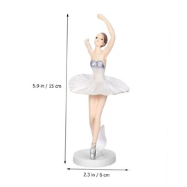 LIFKOME Ballerina Decor Ornaments 6pcs Elegant Craft Ornaments for Home Bookshelf Office