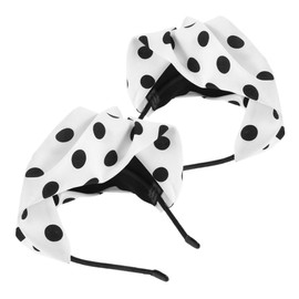 Outanaya Elegant Dot Beret Headband 2pcs Set for Women Perfect for Tea Parties Weddings Cosplay