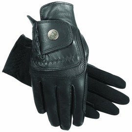 SSG Hybrid Riding Gloves Leather 9 Black