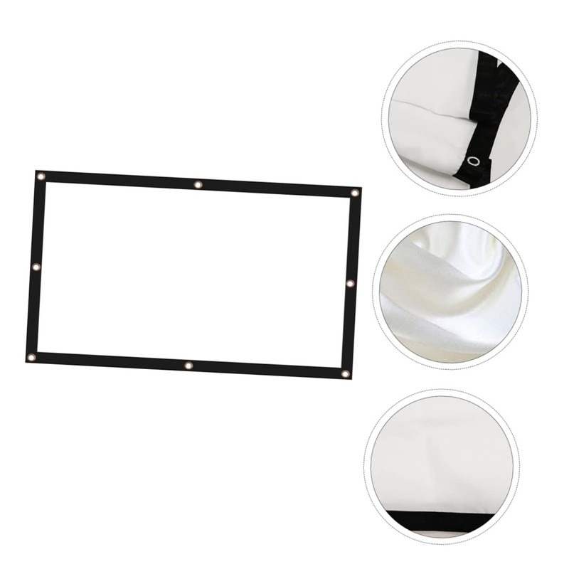 COHEALI Camping Projector Screen Portable Drop Down Screen Home Theater