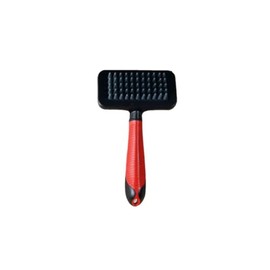 Karlie Massage Brush, Dog Brushes, Rubber, Red/Black, 18 x 10 x 4.5 cm