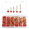 Minimprover 140 Pcs Masonry Nails Set, 5 Sizes of Galvanized