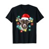 Baby Goat Pajama Santa Farm Animal Farmer Goat Christmas T-Shirt