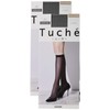 Gunze Tuche Women's Shiny Mesh Pattern, Below Knee Length, Same