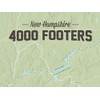 New Hampshire 4000 Footers Map 18x24 Poster (Sage)