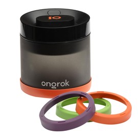 ONGROK Glass Storage Jar with Vacuum Pump Technology, Air Proof Containers to Preserve Smell and Aroma (400ml (1oz))