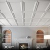 WOWSTAR 12-Pack 24"x24" Drop Ceiling Tiles, Waterproof Glue up Ceiling