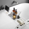 Clear Bathtub Tray Caddy, Bath Tub Rack Shelf, Luxury Bathroom