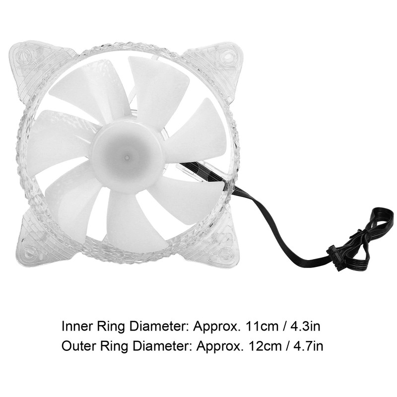 RGB MultiColor CPU Cooling Fan Computer Case Cooler Fan Ventilator