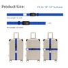 SANTREST Travel Luggage Strap Adjustable Suitcase Packing Belt with TSA