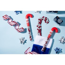 No Whey Foods - Choco NoNo's Candy Cane Tube - 2 pack - Plant Based, Dairy Free, Peanut Free, Nut Free, Gluten Free, All Natural