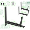 Y&M 2 Pack Adjustable Planter Box Brackets (6 to 12.5