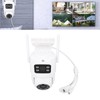 PTZ Security Camera WiFi Dual Lens 4MP Night Vision Motion