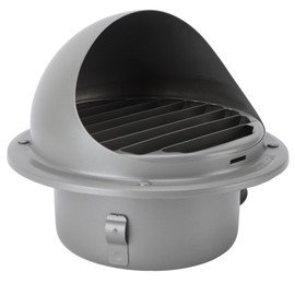 FLEXMAN Round Wall Vent Cap, Stainless Steel, Round Slats Vent Hood, Exhaust Openings, Outer Wall Vent Cover, Round Vent Cover, Vent Opening