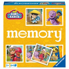 Ravensburger memory® Dino Ranch - 20923 - The Classic Game with Pictures from the Popular TV Series Dino Ranch, Memory Game for 2 - 8 Players from 3 Years