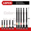 Geinxurn Impact Nut Driver Set, 10 Pieces 2.56”6”Long 1/4”5/16”3/8”7/16” 1/2”6